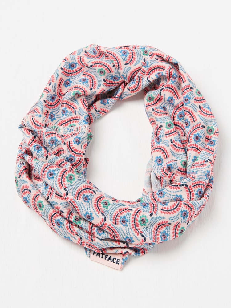 FatFace Pink Floral Print Multi Use Snood - Image 1 of 2