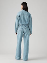 Levi's® Candle Light Baggy Denim Wide Leg Shirt Jumpsuit - Image 5 of 11