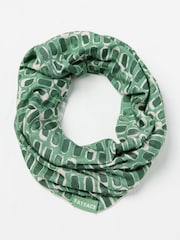 FatFace Green Geometric Print Multi Use Snood - Image 1 of 2