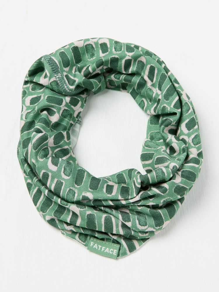 Verde - FatFace Geometric Print Multi Use Snood - Imagen 1 de 2 Verde - FatFace Geometric Print Multi Use Snood - Imagen 1 de 2