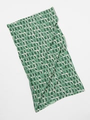 FatFace Green Geometric Print Multi Use Snood - Image 2 of 2
