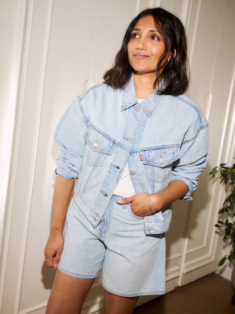 Levi's® Luxury Trip Shrunken 90s Trucker 100% Cotton Denim Jacket - Image 1 of 7