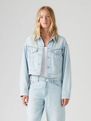 Levi's® Luxury Trip Shrunken 90s Trucker 100% Cotton Denim Jacket - Image 2 of 7