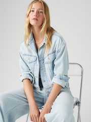 Levi's® Luxury Trip Shrunken 90s Trucker 100% Cotton Denim Jacket - Image 4 of 7