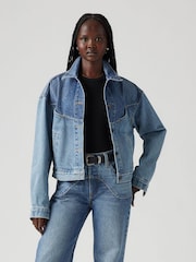 Levi's® Ironic Iconic Shrunken 90s Trucker 100% Cotton Denim Jacket - Image 1 of 7