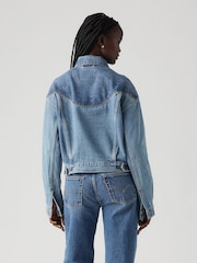 Levi's® Ironic Iconic Shrunken 90s Trucker 100% Cotton Denim Jacket - Image 2 of 7