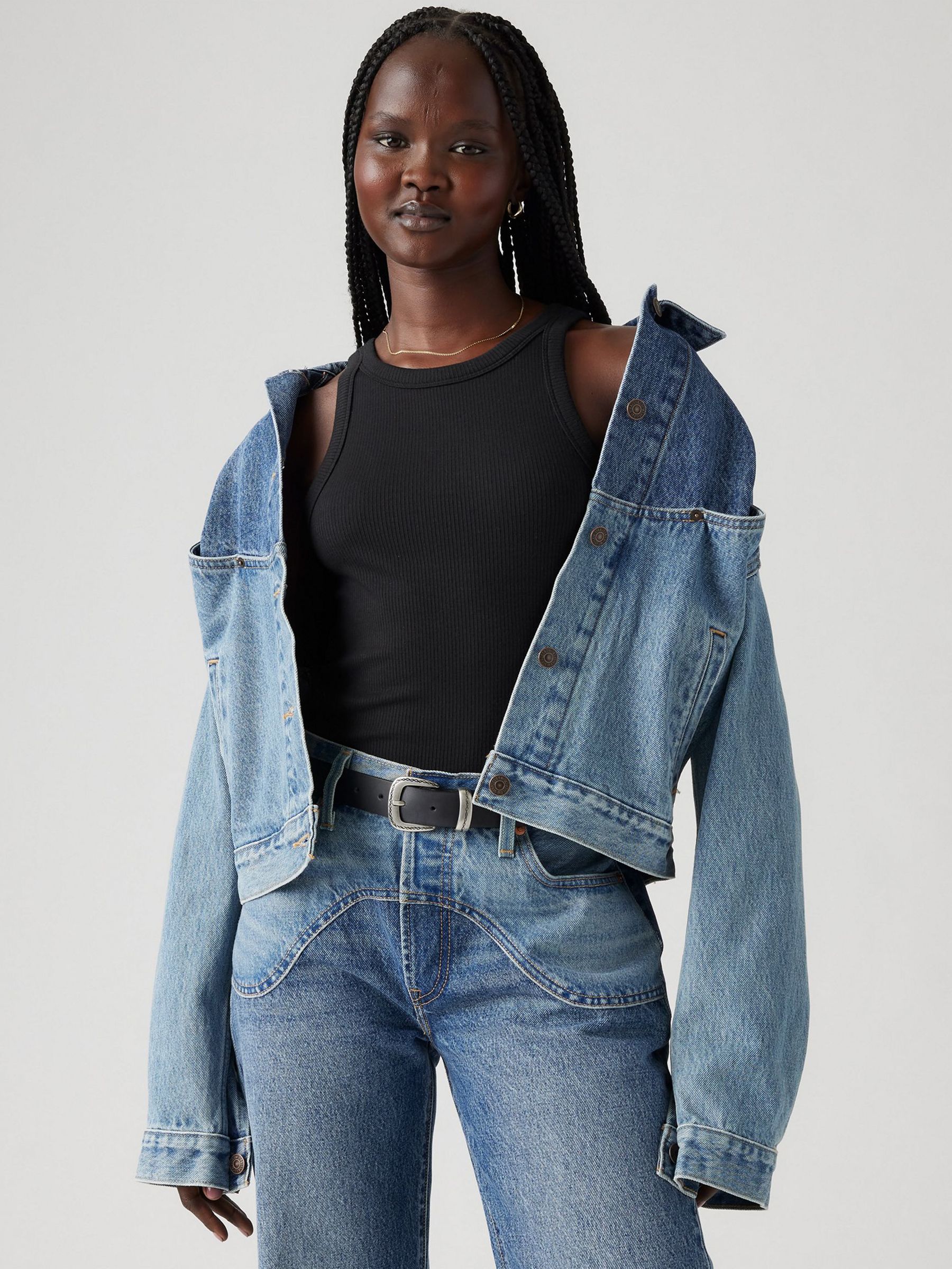 Buy Levi's® Ironic Iconic Shrunken 90s Trucker 100% Cotton Denim
