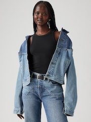Levi's® Ironic Iconic Shrunken 90s Trucker 100% Cotton Denim Jacket - Image 3 of 7