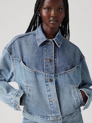 Levi's® Ironic Iconic Shrunken 90s Trucker 100% Cotton Denim Jacket - Image 4 of 7