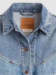 Levi's® Ironic Iconic Shrunken 90s Trucker 100% Cotton Denim Jacket - Image 7 of 7