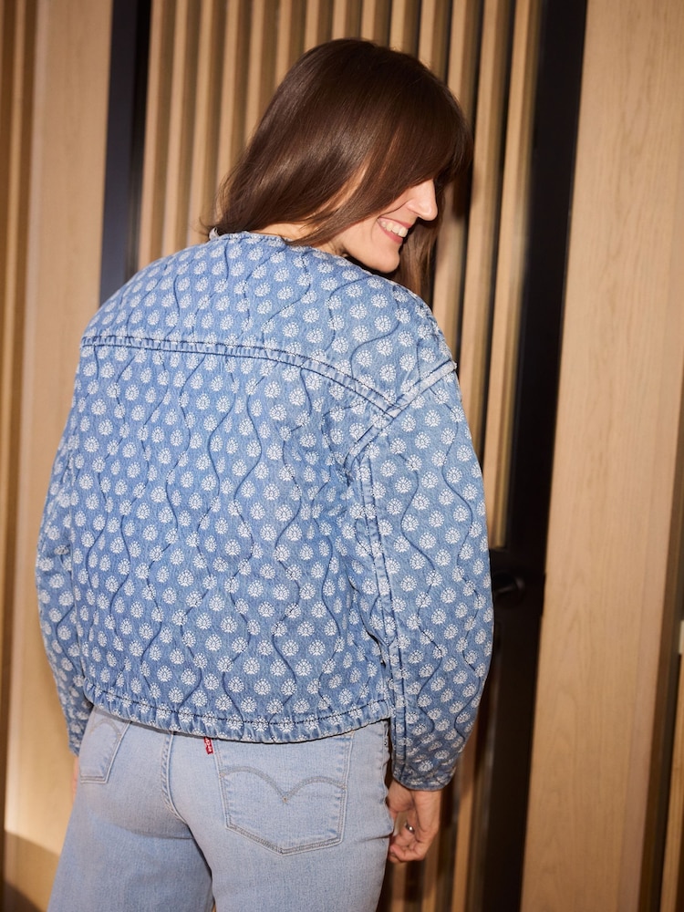 Levi's® Blue Rumer Quilted 100% Cotton Jacket - Image 5 of 8
