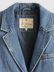Levi's® Blue Stella Relaxed Denim 100% Cotton Blazer - Image 8 of 9