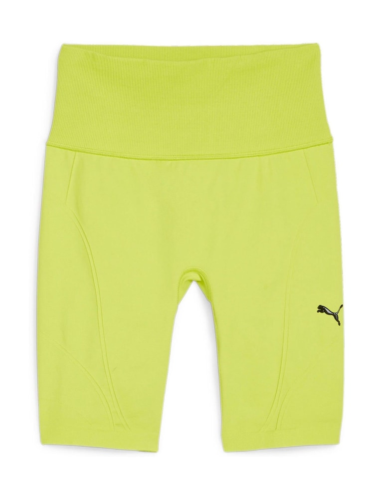 Puma Green Womens Shapeluxe High Waisted Biker Shorts - Image 5 of 5