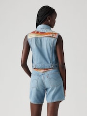 Levi's Embroidered Denim Gilet VEst - Image 6 of 10