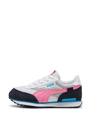Puma White Kids Unisex Future Rider Splash Trainers - Image 2 of 6