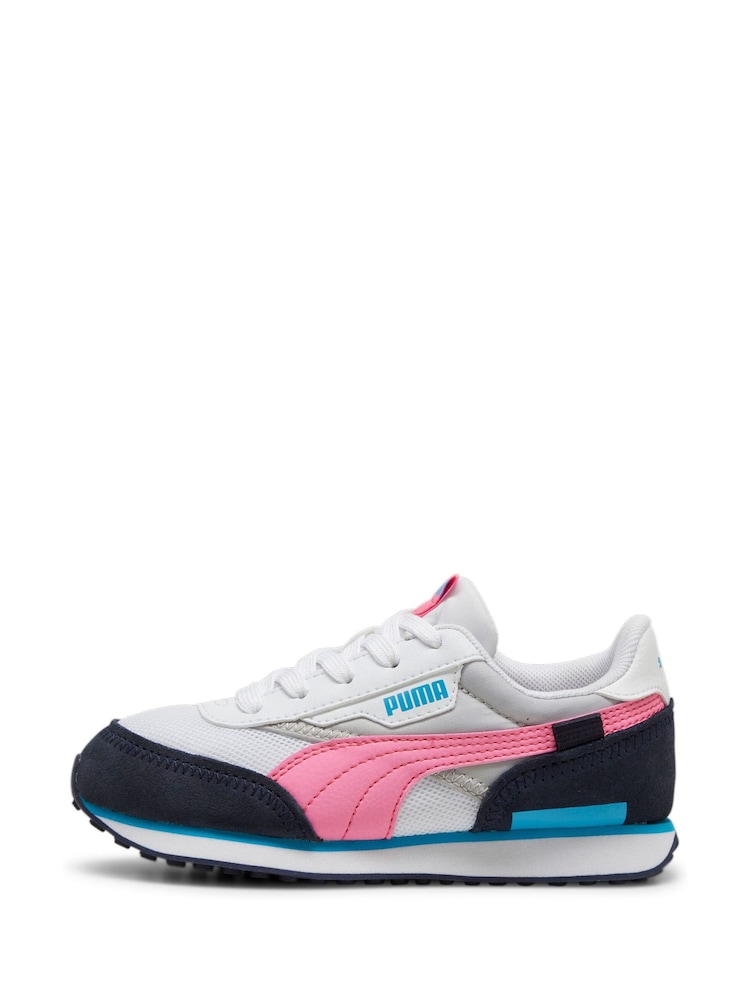 Puma White Kids Unisex Future Rider Splash Trainers - Image 2 of 6
