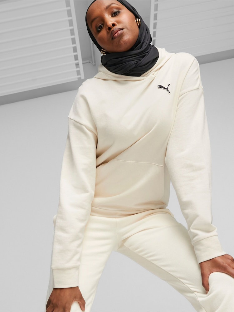 Puma White Womens Better Essentials Hoodie - Image 1 of 6