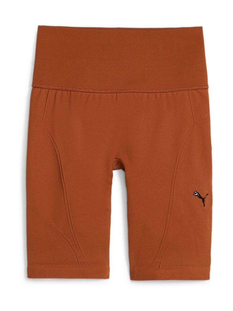 Puma Brown Womens SHAPELUXE High Waisted Biker Shorts - Image 6 of 6 Puma Brown Womens SHAPELUXE High Waisted Biker Shorts - Image 6 of 6