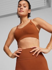 Puma Brown SHAPELUXE Move Seamless Bra - Image 1 of 4