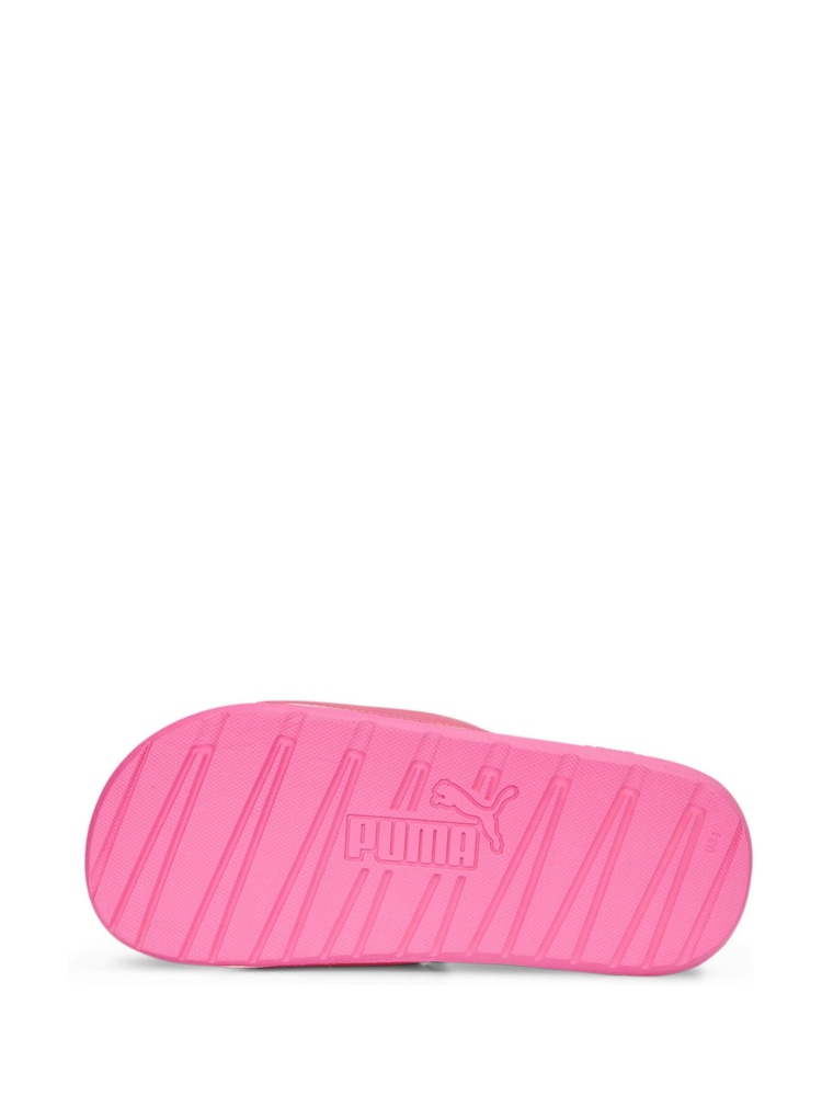 Puma Pink Unisex Cool Cat 2.0 Kids Slides - Image 6 of 6