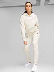 Puma White Womens Better Essentials Sweat Joggers - Image 4 of 5