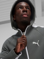 Puma Grey Mens EVOSTRIPE Full Zip Hoodie - Image 3 of 6