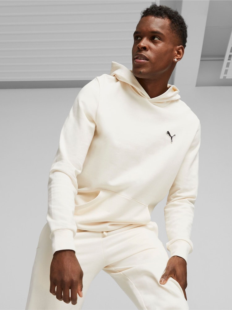 Puma White Mens Better Essentials Hoodie - Image 1 of 6