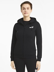 Puma Black Womens Essentials Full Zip Hoodie - Image 1 of 5
