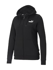 Puma Black Womens Essentials Full Zip Hoodie - Image 4 of 5