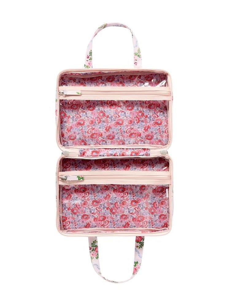 Cath Kidston Flutter Rose Wash Bag with Handles - Image 2 of 4