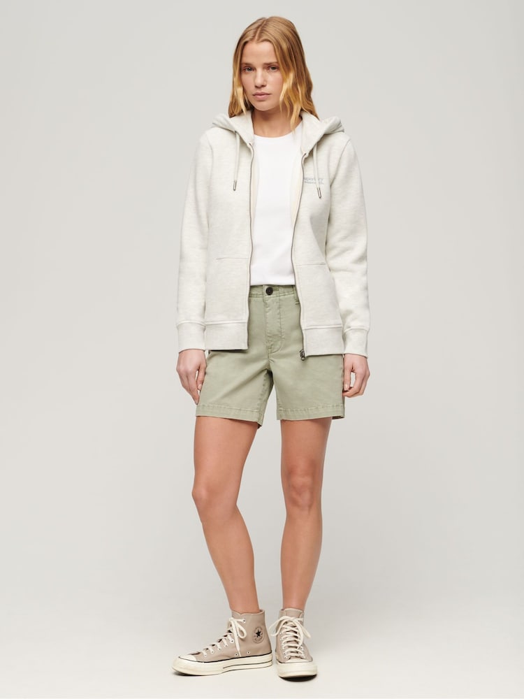 Grün - Superdry Klassische Chino-Shorts - Bild 2 von 3