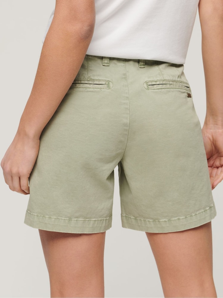 Grün - Superdry Klassische Chino-Shorts - Bild 3 von 3 Grün - Superdry Klassische Chino-Shorts - Bild 3 von 3