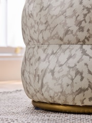 Clarke and Clarke Natural Stone Pokot Sicily Stool - Image 2 of 5