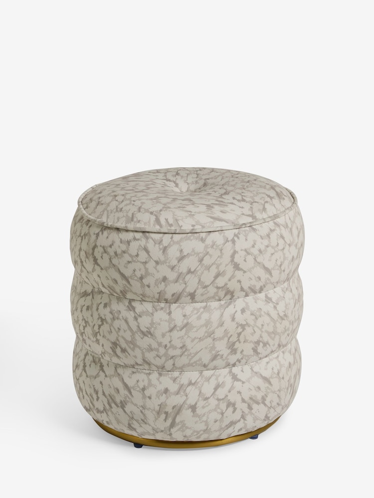 Clarke and Clarke Natural Stone Pokot Sicily Stool - Image 5 of 5