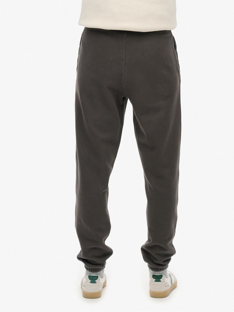 Superdry Black Boyfriend Athletic Essentials 100% Cotton Joggers - Image 2 of 4