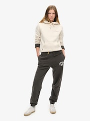 Superdry Black Boyfriend Athletic Essentials 100% Cotton Joggers - Image 3 of 4