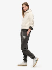 Superdry Black Boyfriend Athletic Essentials 100% Cotton Joggers - Image 4 of 4