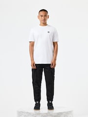 Weiß - Weekend Offender Cannon Beach Herren-T-Shirt mit klassischem Abzeichen - Bild 3 von 5