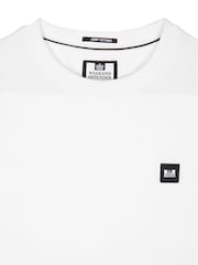 Weiß - Weekend Offender Cannon Beach Herren-T-Shirt mit klassischem Abzeichen - Bild 5 von 5