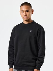 Weekend Offender Mens Blue Classic Ferrer Badge 100% Cotton Sweatshirt - Image 1 of 6
