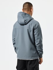 Weekend Offender Mens Grey Stipe Softshell Jacket - Image 2 of 8