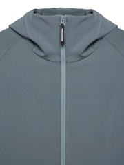 Weekend Offender Mens Grey Stipe Softshell Jacket - Image 5 of 8