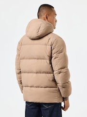 Weekend Offender Mens Amsterdam Down Padded Brown Jacket - Image 2 of 8