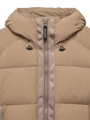 Weekend Offender Mens Amsterdam Down Padded Brown Jacket - Image 6 of 8