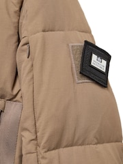 Weekend Offender Mens Amsterdam Down Padded Brown Jacket - Image 7 of 8
