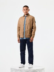 Weekend Offender Mens Tavira 100% Cotton Baker Overshirt - Image 3 of 3