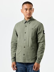 Weekend Offender Mens Tavira 100% Cotton Baker Overshirt - Image 1 of 3