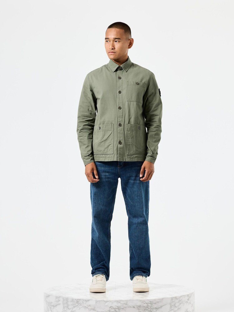 Weekend Offender Mens Tavira 100% Cotton Baker Overshirt - Image 3 of 3 Weekend Offender Mens Tavira 100% Cotton Baker Overshirt - Image 3 of 3