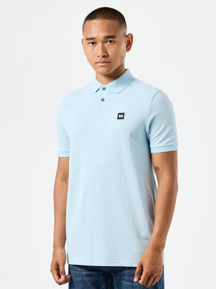 Weekend Offender Mens Classic Caneiros Badge 100% Cotton Polo Shirt - Image 1 of 5 Weekend Offender Mens Classic Caneiros Badge 100% Cotton Polo Shirt - Image 1 of 5
