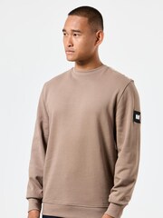 Weekend Offender Mens Nylon Overlay 100% Cotton Sweatshirt - Image 3 of 4
